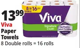 Ocean State Job Lot Viva Signature Cloth Paper Towels 8 Triple Rolls offer