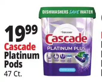 Ocean State Job Lot Cascade Platinum Plus Dishwasher Pods 47 Ct offer