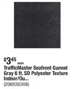 The Home Depot TrafficMaster Seafront Gunnel Gray 6 ft. SD Polyester Texture Indoor/Ou... offer