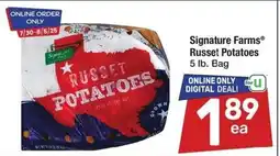 Albertsons Signature farms russet potatoes offer
