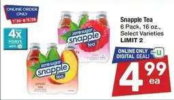 Albertsons Snapple Tea offer