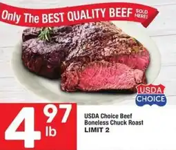 Albertsons USDA Choice Beef Boneless Chuck Roast offer