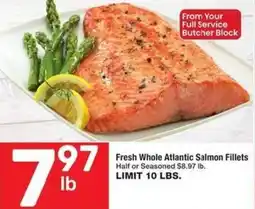 Albertsons Fresh Whole Atlantic Salmon Fillets offer