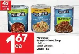 Albertsons Progresso Ready to Serve Soup offer