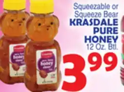 Bravo Supermarkets KRASDALE PURE HONEY offer