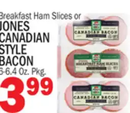 Bravo Supermarkets JONES CANADIAN STYLE BACON offer