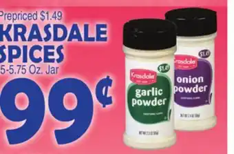 Bravo Supermarkets KRASDALE SPICES offer
