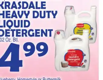 Bravo Supermarkets KRASDALE HEAVY DUTY LIQUID DETERGENT offer