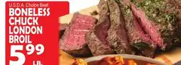 Bravo Supermarkets BONELESS CHUCK LONDON BROIL offer