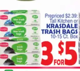 Bravo Supermarkets KRASDALE TRASH BAGS offer
