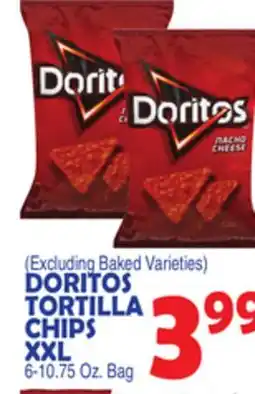 Bravo Supermarkets DORITOS TORTILLA CHIPS XXL offer