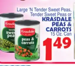 Bravo Supermarkets KRASDALE PEAS & CARROTS offer