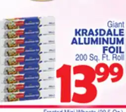 Bravo Supermarkets KRASDALE ALUMINUM FOIL offer