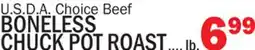 Bravo Supermarkets BONELESS CHUCK POT ROAST offer