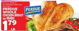 Bravo Supermarkets PERDUE WHOLE CHICKEN BREAST w/RIBS offer