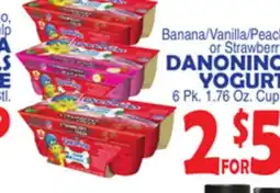 Bravo Supermarkets DANONINO YOGURT offer