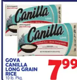 Bravo Supermarkets GOYA CANILLA LONG GRAIN RICE offer