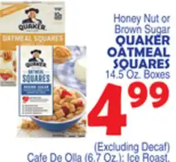 Bravo Supermarkets QUAKER OATMEAL SQUARES offer