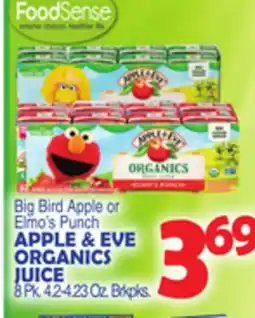 Bravo Supermarkets APPLE & EVE ORGANICS JUICE offer