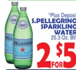 Bravo Supermarkets S. PELLEGRINO SPARKLING WATER offer