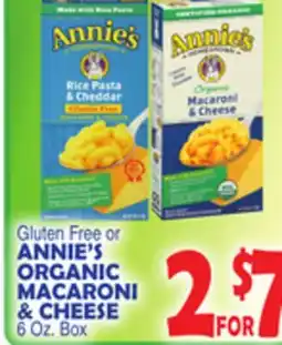 Bravo Supermarkets ANNIE'S ORGANIC MACARONI & CHEESE offer