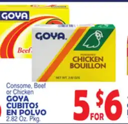 Bravo Supermarkets GOYA CUBITOS EN POLVO offer