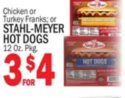 Bravo Supermarkets STAHL-MEYER HOT DOGS offer