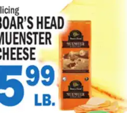 Bravo Supermarkets BOAR'S HEAD MUENSTER CHEESE offer
