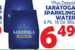 Bravo Supermarkets SARATOGA SPARKLING WATER offer