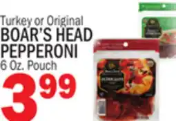 Bravo Supermarkets BOAR'S HEAD PEPPERONI offer
