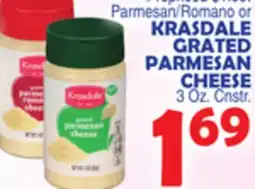 Bravo Supermarkets KRASDALE GRATED PARMESAN CHEESE offer