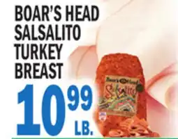 Bravo Supermarkets BOAR'S HEAD SALSALITO TURKEY BREAST offer