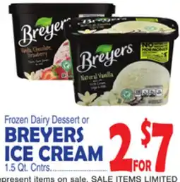 Bravo Supermarkets BREYERS ICE CREAM offer
