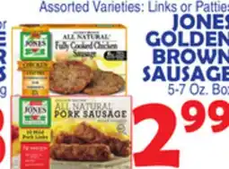 Bravo Supermarkets JONES GOLDEN BROWN SAUSAGE offer