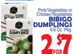 Bravo Supermarkets BIBIGO DUMPLINGS offer
