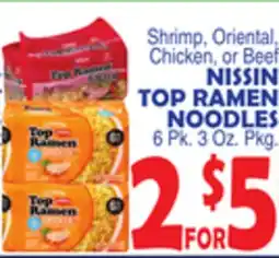 Bravo Supermarkets NISSIN TOP RAMEN NOODLES offer