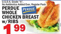 Bravo Supermarkets PERDUE WHOLE CHICKEN BREAST w/RIBS offer