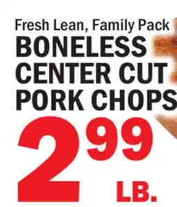 Bravo Supermarkets CUT CENTER CUT PORK CHOPS offer