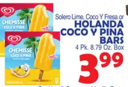 Bravo Supermarkets HOLANDA COCO Y PINA BARS offer