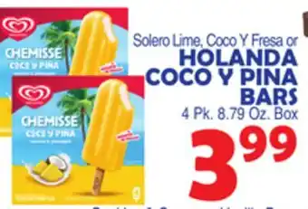 Bravo Supermarkets HOLANDA COCO Y PINA BARS offer