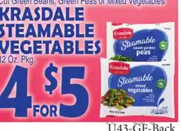 Bravo Supermarkets KRASDALE STEAMABLE VEGETABLES offer