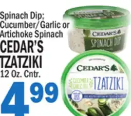 Bravo Supermarkets CEDAR'S TZATZIKI offer