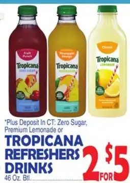 Bravo Supermarkets TROPICANA REFRESHERS DRINKS offer