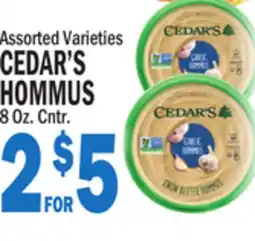 Bravo Supermarkets CEDAR'S HOMMUS offer