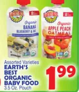 Bravo Supermarkets EARTH'S BEST ORGANIC BABY FOOD offer
