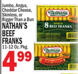 Bravo Supermarkets NATHAN'S BEEF BEEF FRANKS offer