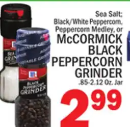 C Town McCORMICK BLACK PEPPERCORN GRINDER offer