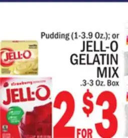 C Town JELL-O GELATIN MIX .3-3 Oz. Box offer