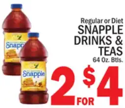C Town SNAPPLE DRINKS & TEAS offer