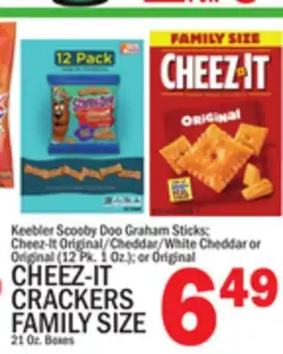 C Town CHEEZ-IT CRACKERS FAMILY SIZE 21 Oz. Boxes offer